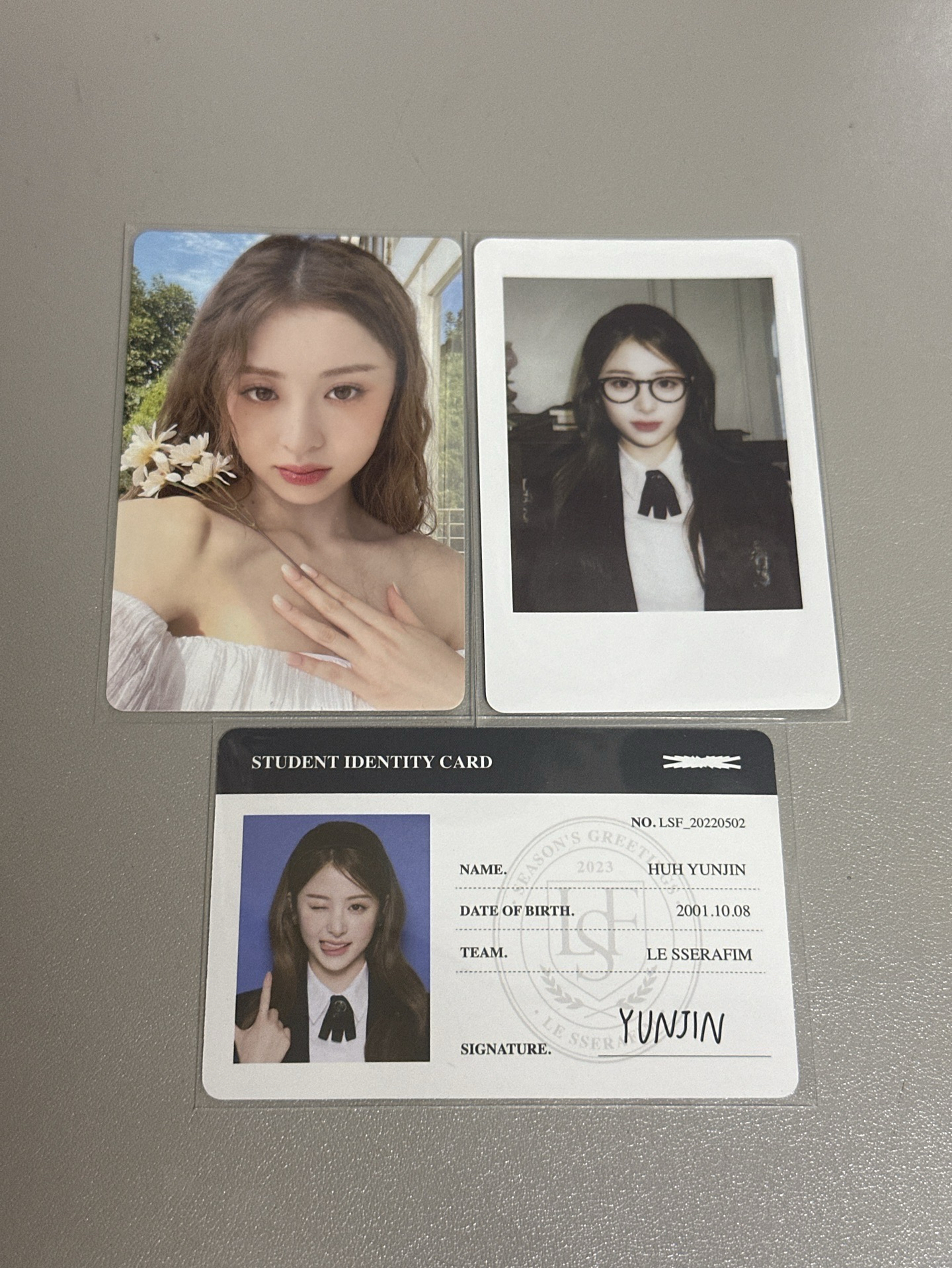 許允真2023年曆卡 拍立得 ID卡