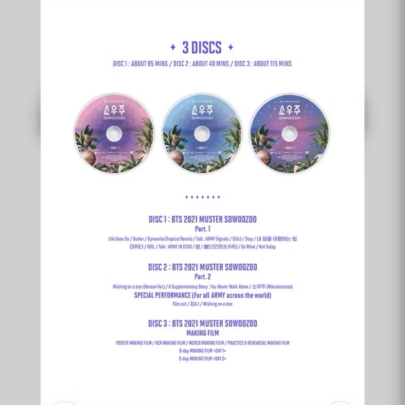 💣BTS 2021 MUSTER SOWOOZOO 小宇宙DVD
