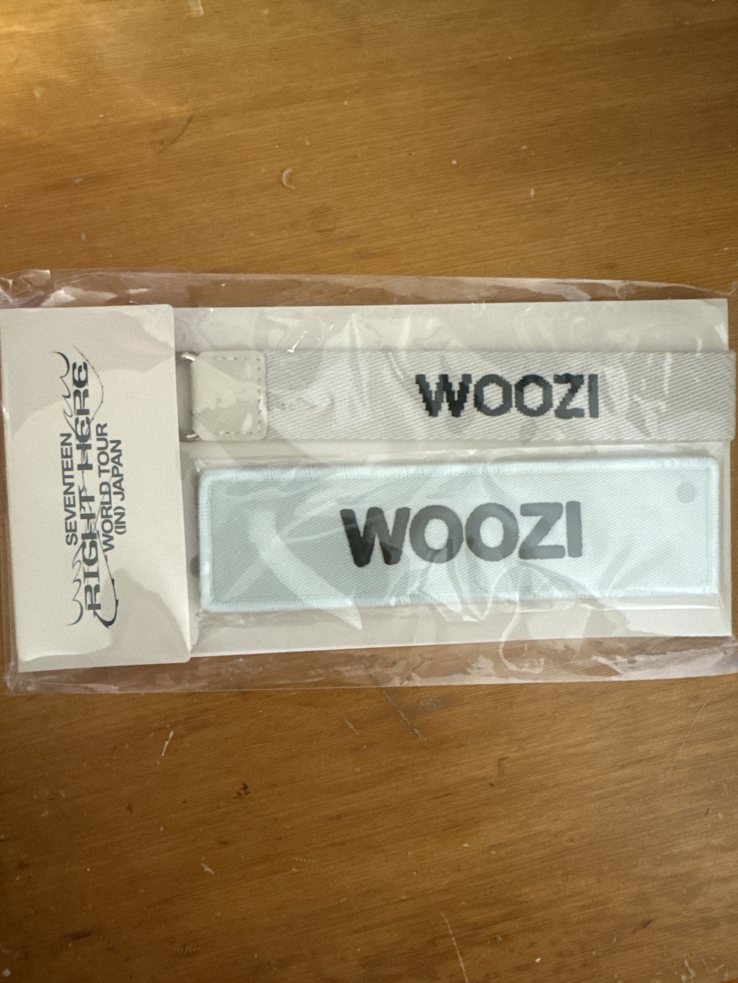 right here 姓名布章 woozi