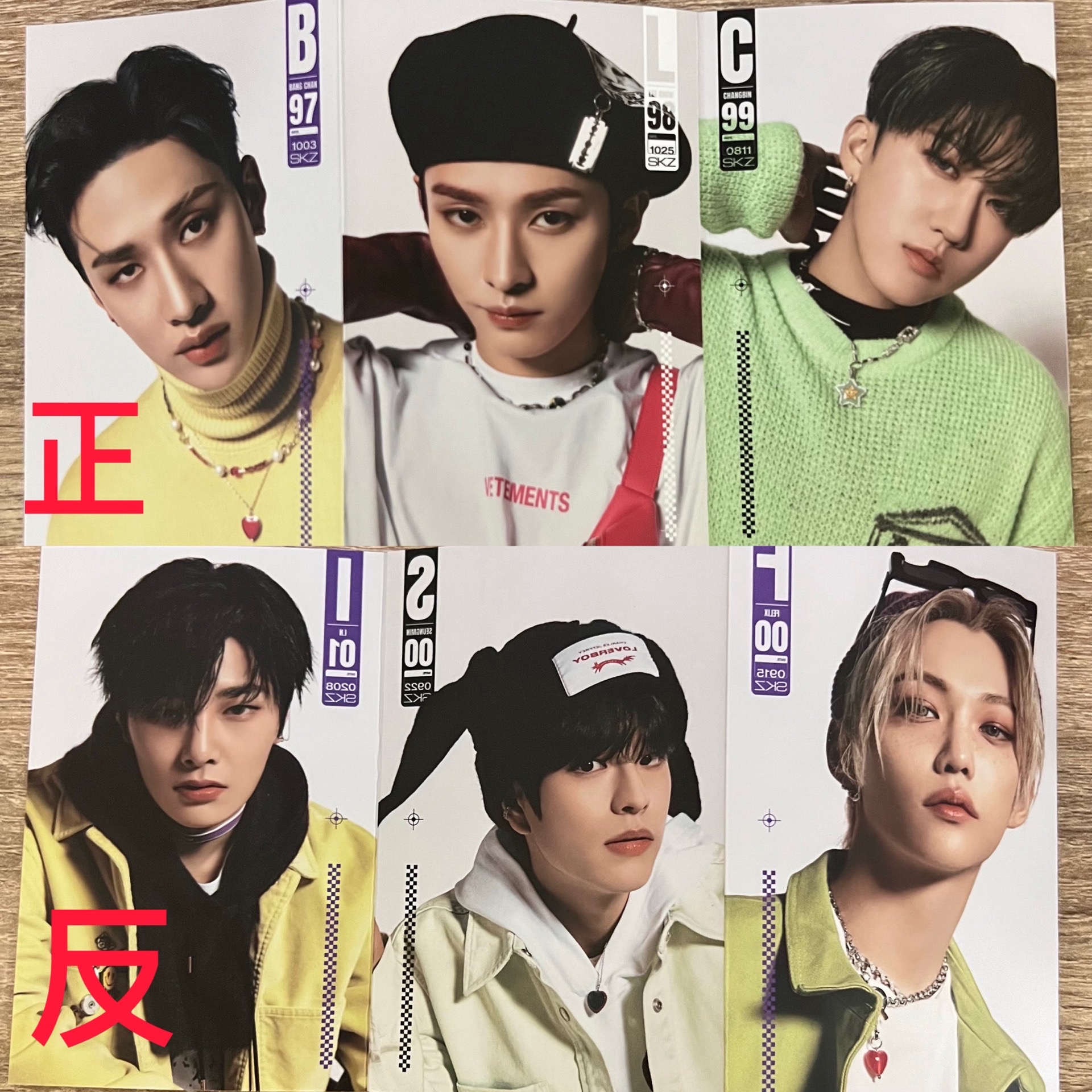 Stray kids Oddinary Jewel case 水晶 雙面 折疊卡