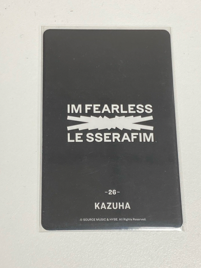 Le sserafim Kazuha FEARLESS JP 隨機卡 
