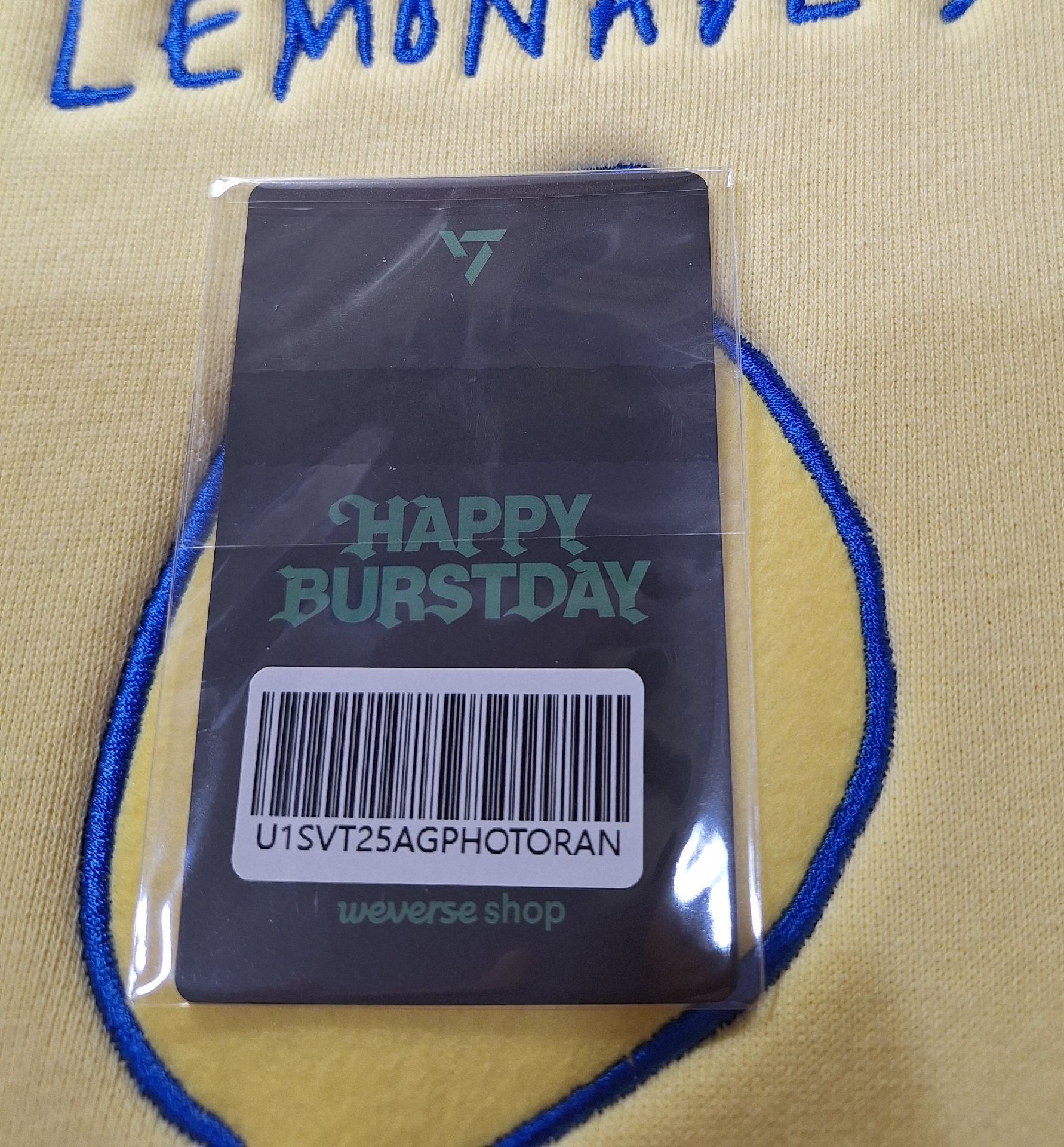 HAPPY BURSTDAY vernon