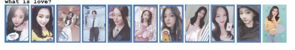 What is love ?子瑜專卡