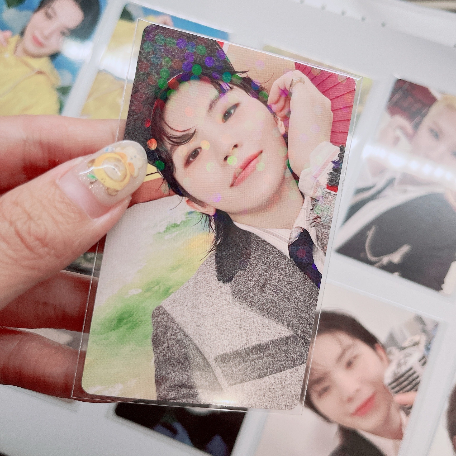 woozi 精選專 圓點閃 特典卡