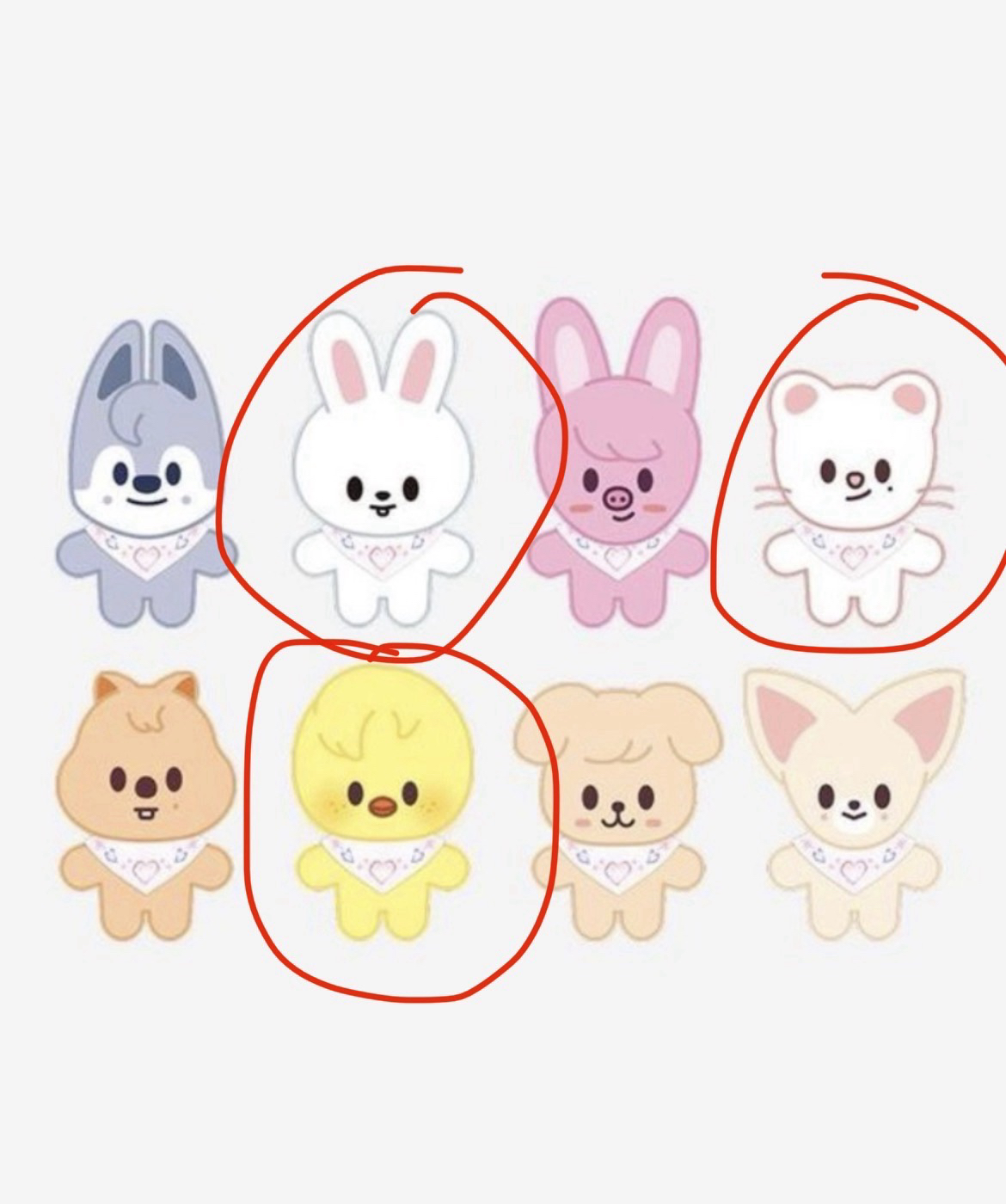 Straykids SKZOO 口水巾 李旻浩 黃鉉辰 李龍馥