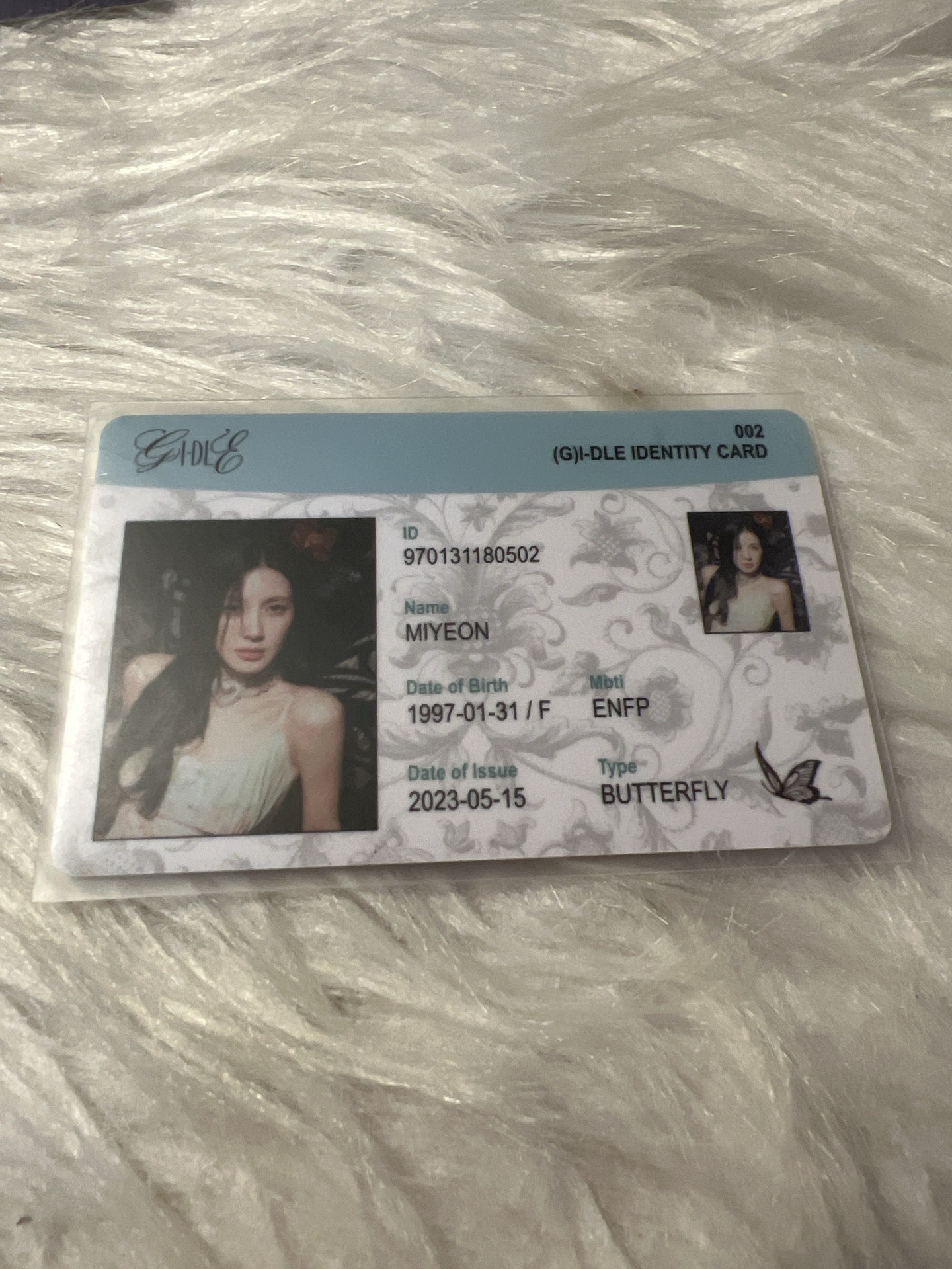 I feel 專輯卡 Miyeon ID卡