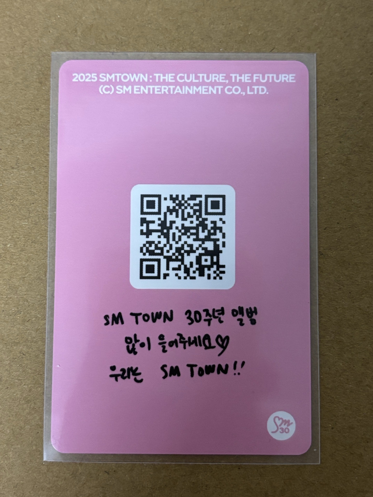 2025smt Yeri 專輯卡 2025SM Family版專卡