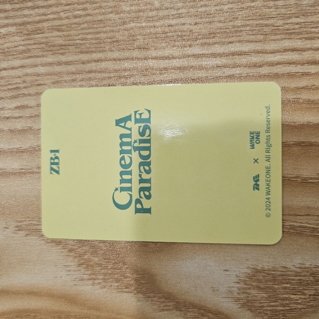 ZEROBASEONE CinemA ParadisE 星光卡 二星 韓維辰 Han Yu Jin
