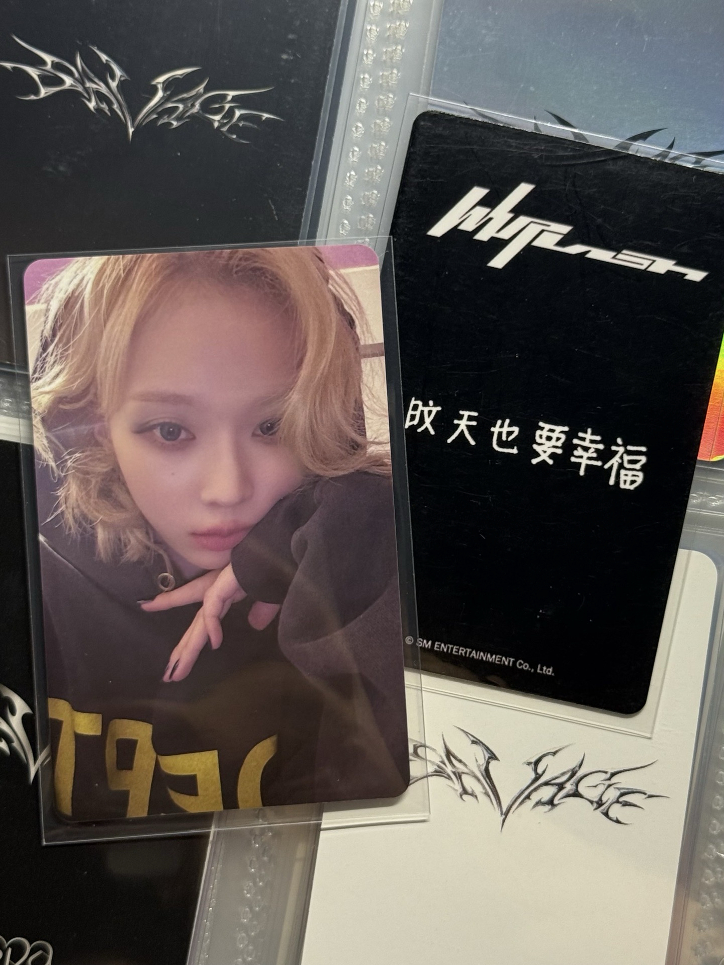 aespa Winter 狼尾冬 中文卡背