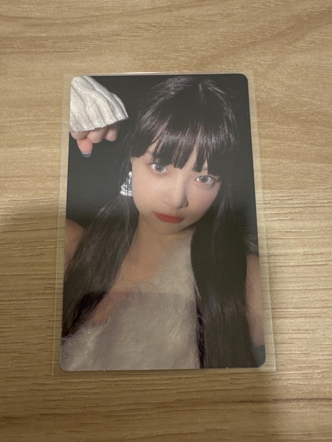 LE SSERAFIM 洪恩採 ANTIFRAGILE wvs2.0 簽售卡 白狐採