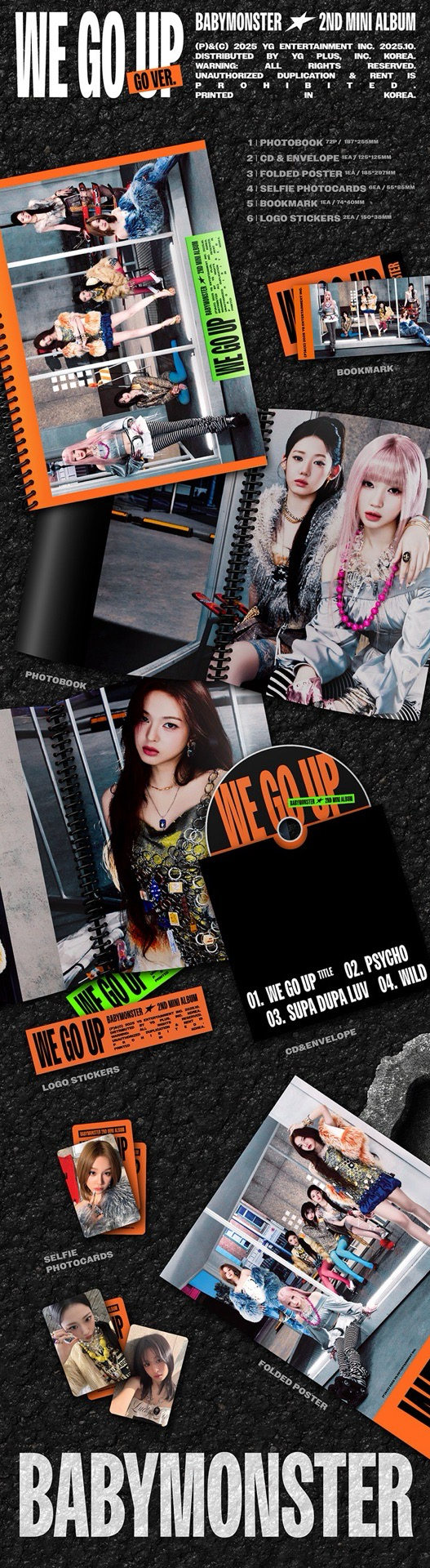 現貨BABYMONSTER｜WE GO UP｜WE ver./Go ver./UP ver./POSTCARD ver.