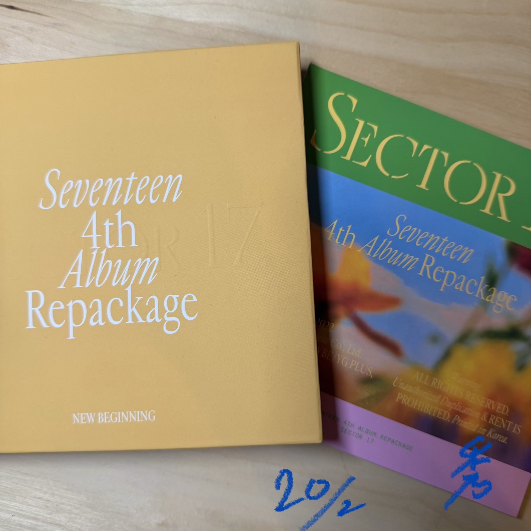 Seventeen正四後續黃版空專+知秀單封