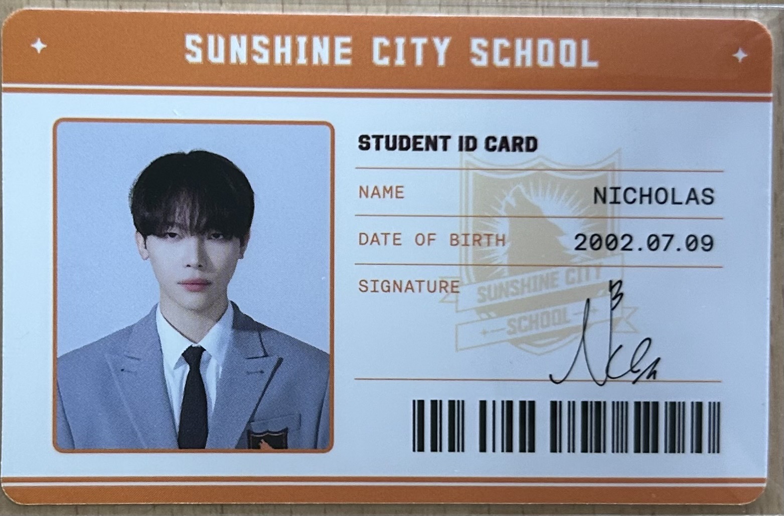 Nicholas 身份證