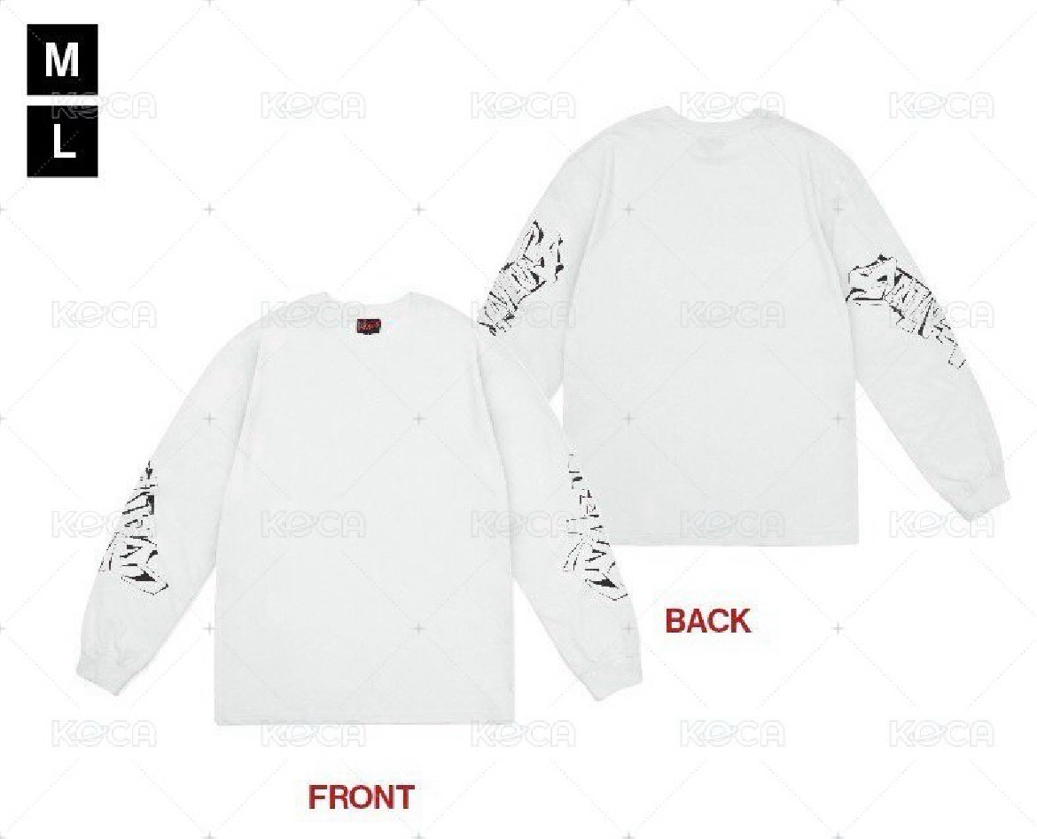 Warning豪雨演唱會周邊-長袖白色(L)