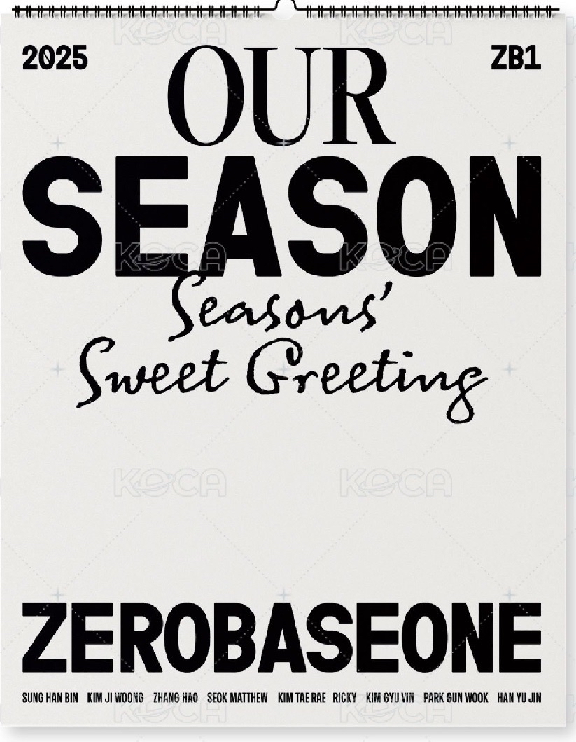 ZB1 2025 Season’s Greeting 掛曆