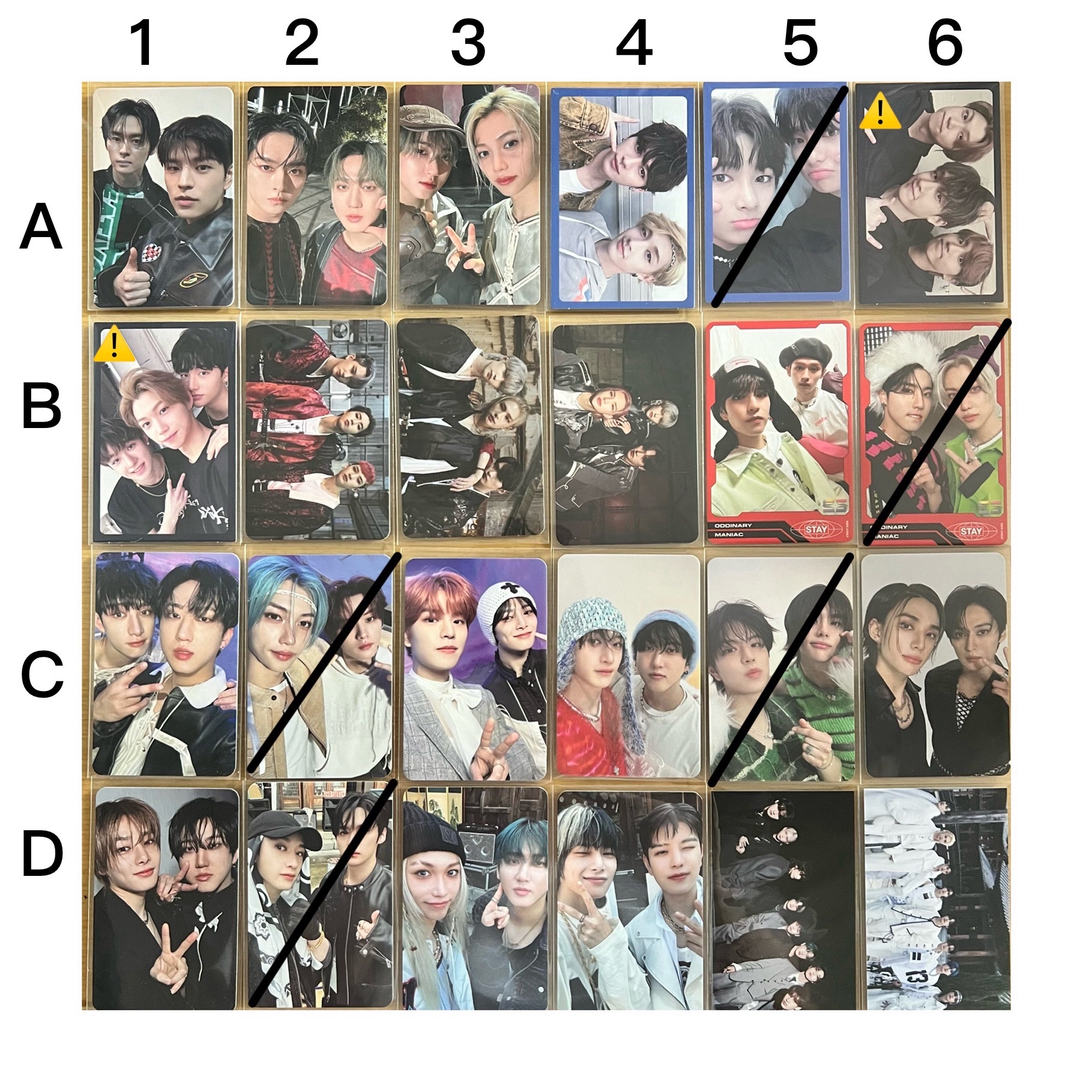 Stray Kids 雙人、多人、團體小卡