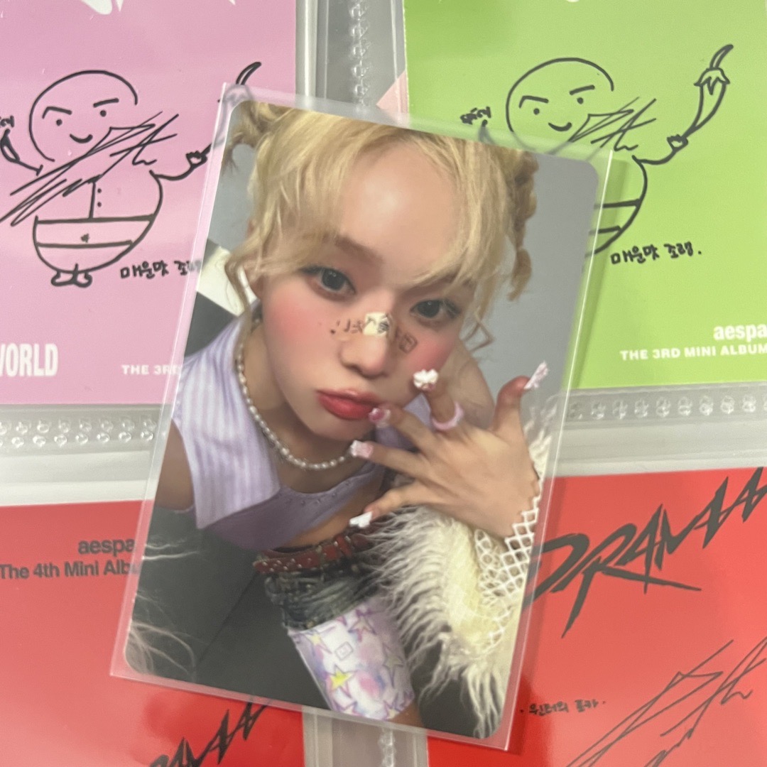 aespa winter hot mess poster版專卡