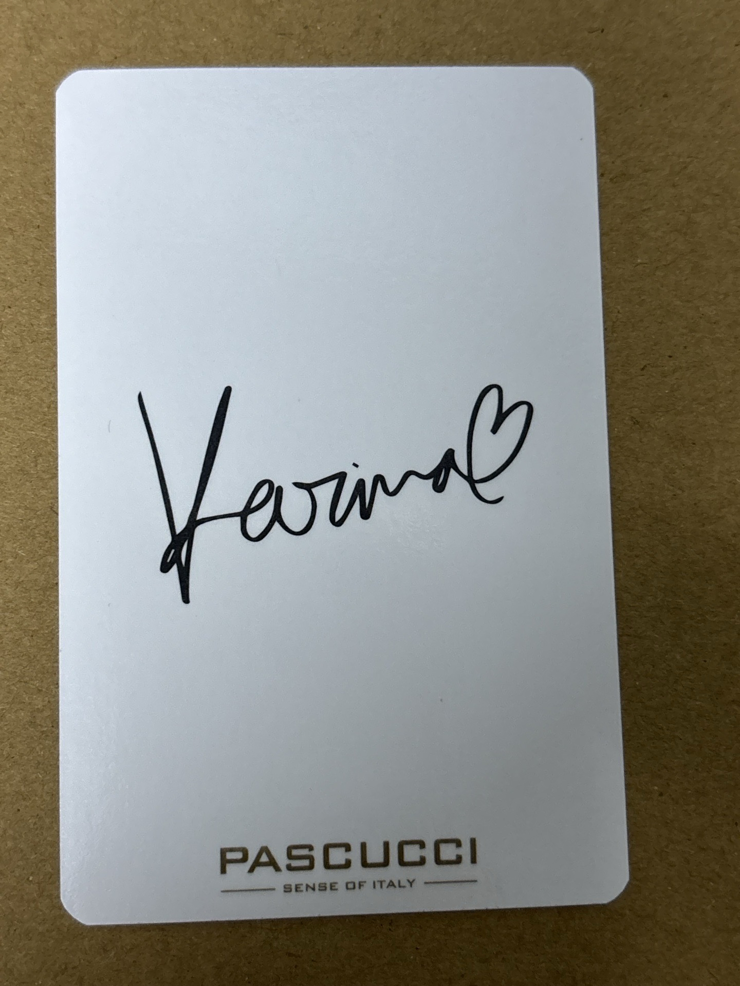 （瑕）aespa Karina 柚子 代言卡 柚 pascucci帕斯庫奇咖啡