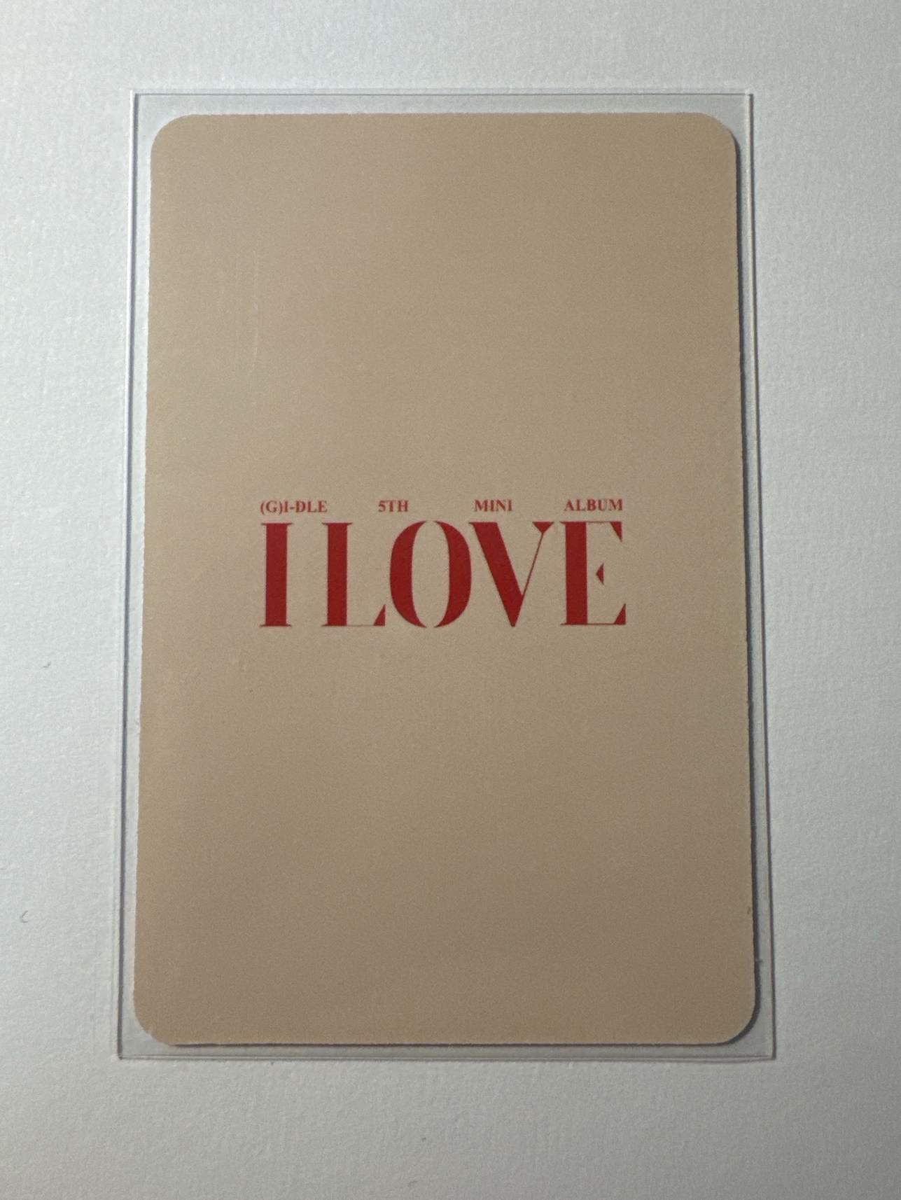 i-dle 雨琦 I LOVE時期新娜拉特典