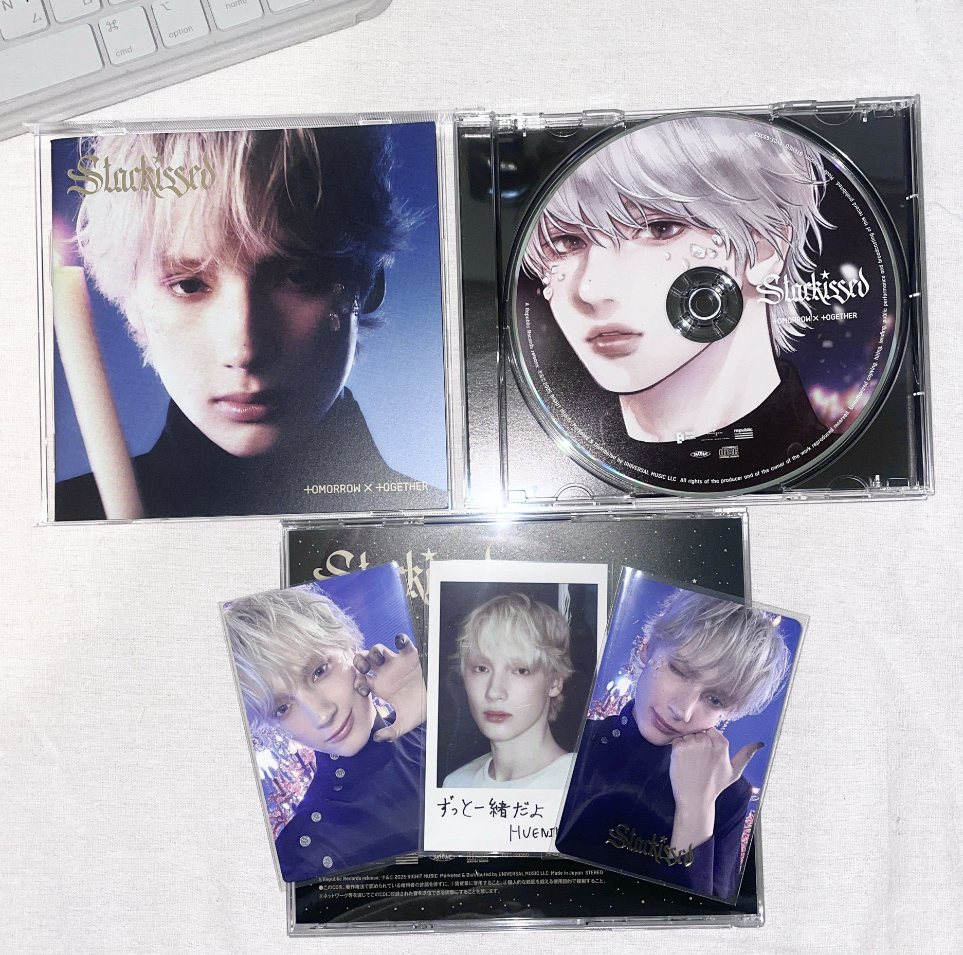 𝙎𝙩𝙖𝙧𝙠𝙞𝙨𝙨𝙚𝙙 日咖/環球特典卡 + 自拍卡C + 拍立得 + 單封（每盤配置如圖）