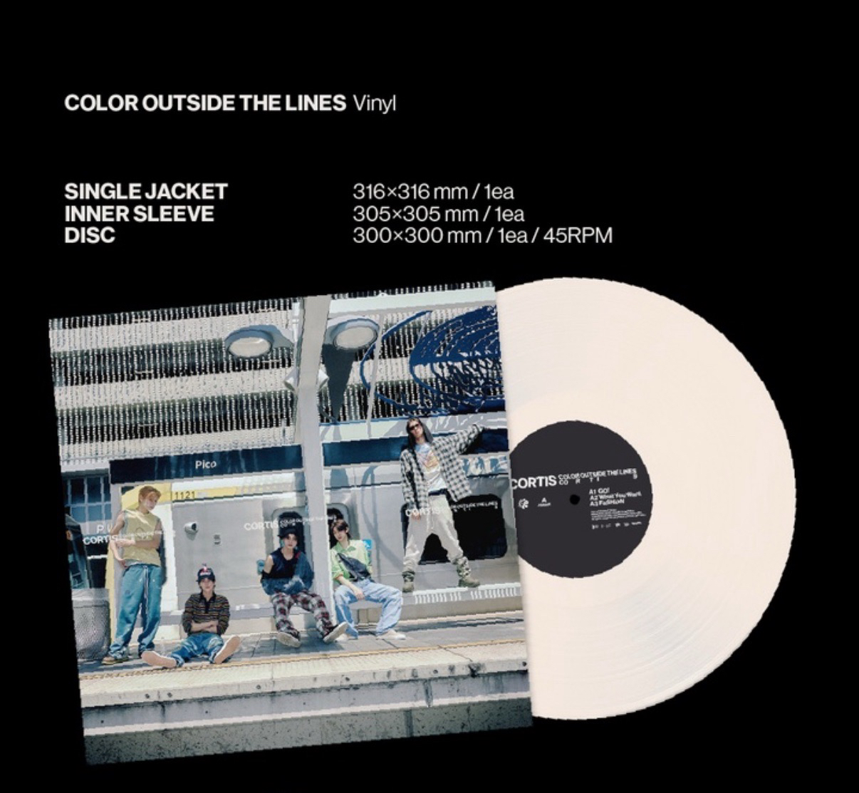 黑膠 Cortis 迷一 EP 白膠 美通 在途 全新 未拆封