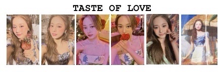 Taste of Love 專輯卡 