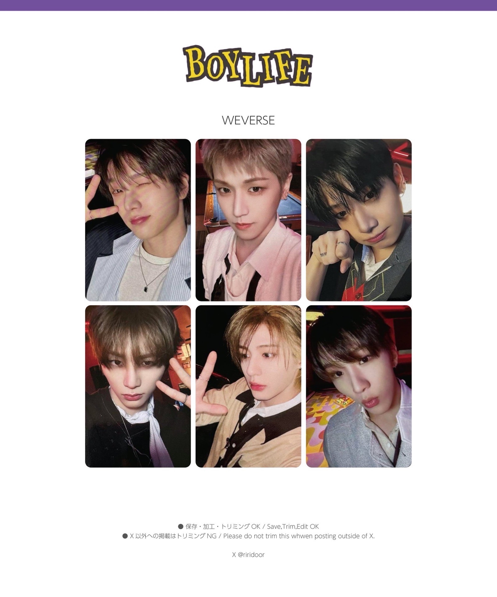 Weberse Japan 日咖預售特典