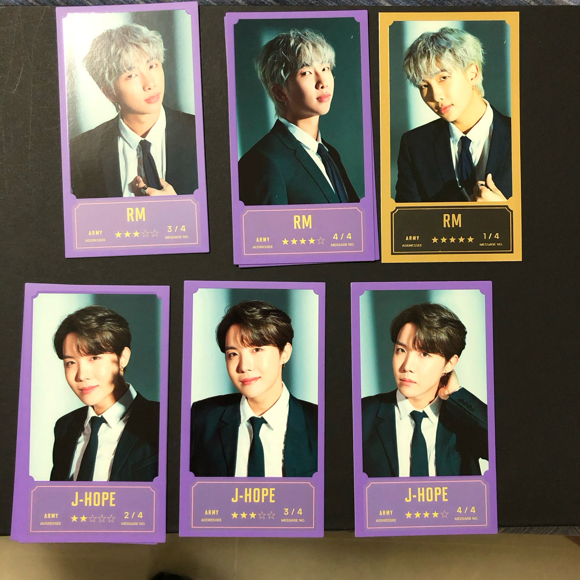 BTS 防彈少年團 BBC bangbang con 留言卡/訊息卡 Jimin RM JHope