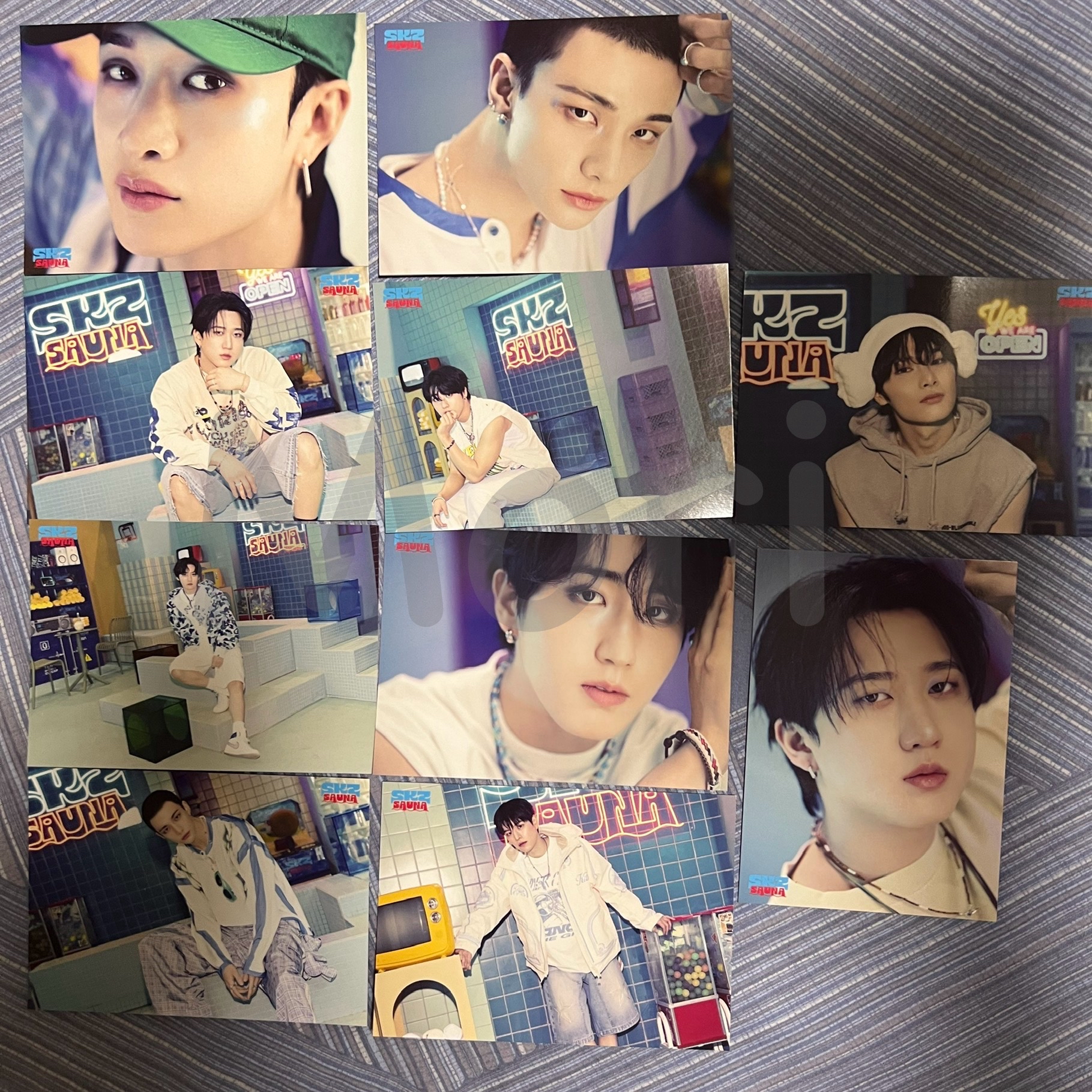 Stray kids 日本 快閃店 SAUNA 桑拿 周邊 隨機大卡