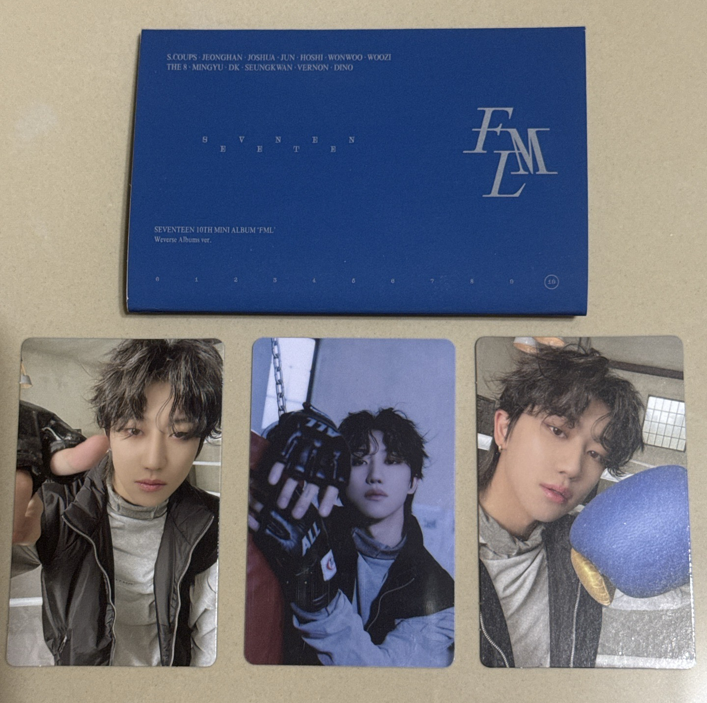 MINI10 專輯卡 ｜電子專ver. SEVENTEEN 小八 明浩 一套未掃