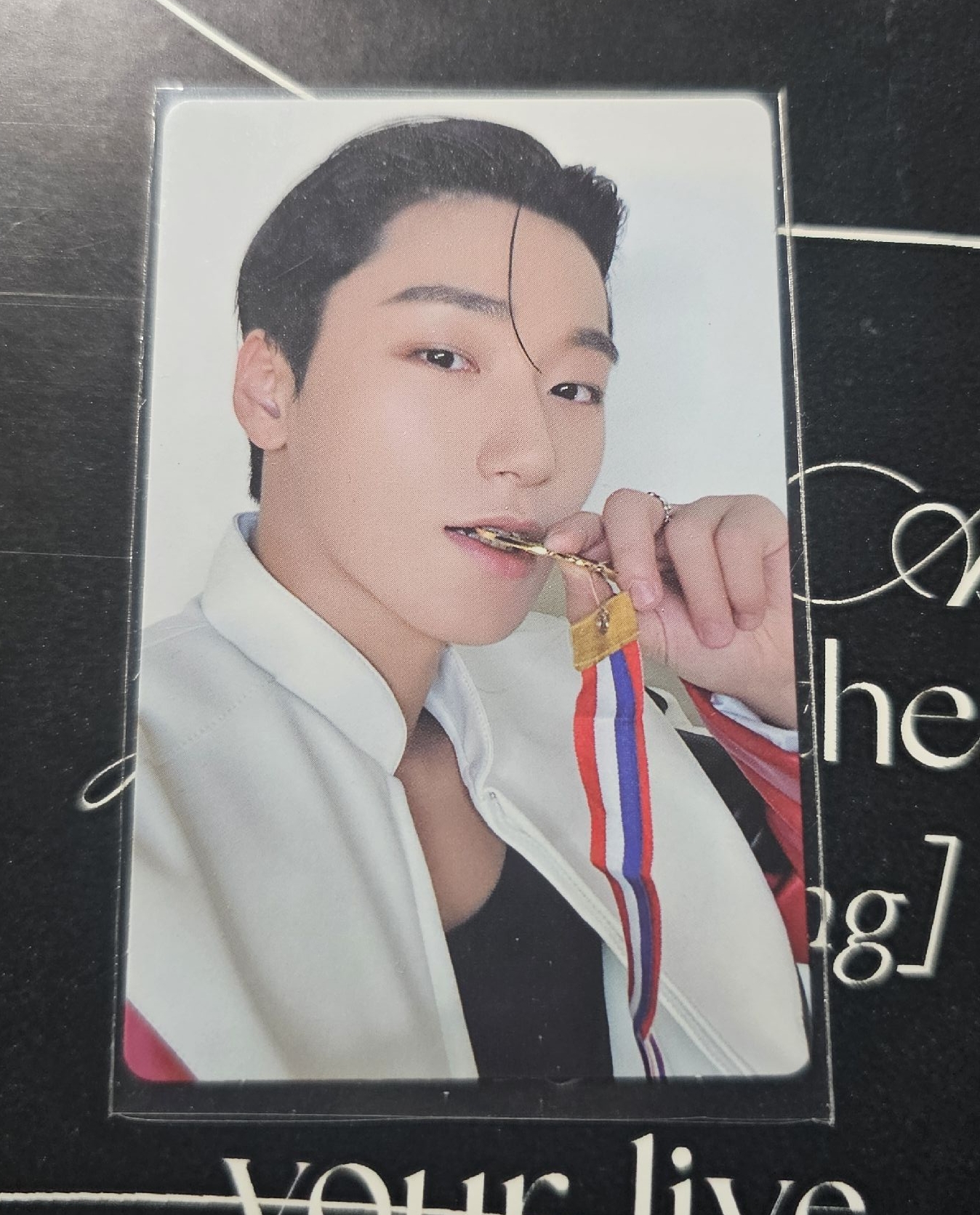 咬著金牌的冠軍傘