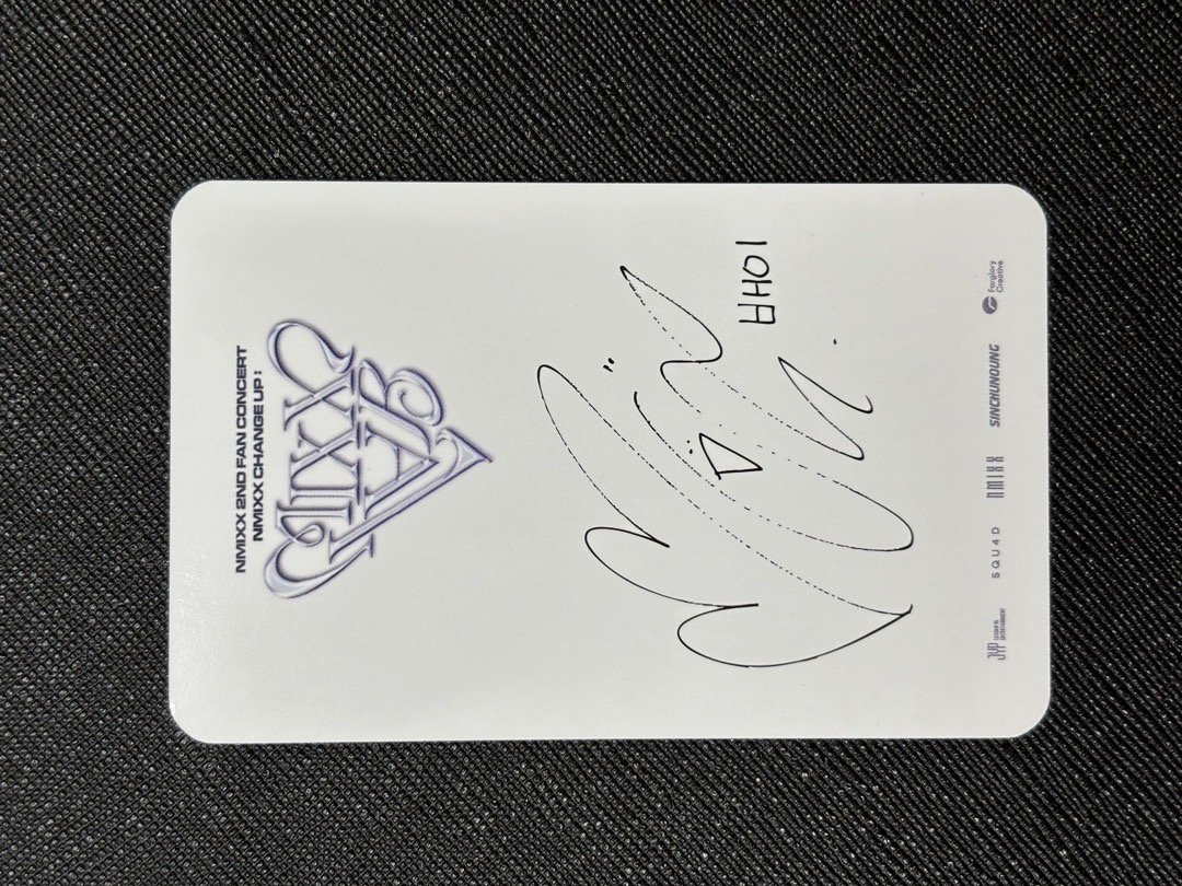 NMIXX 2ND FAN CONCERT IN TAIPEI Day 2 入場卡 裴