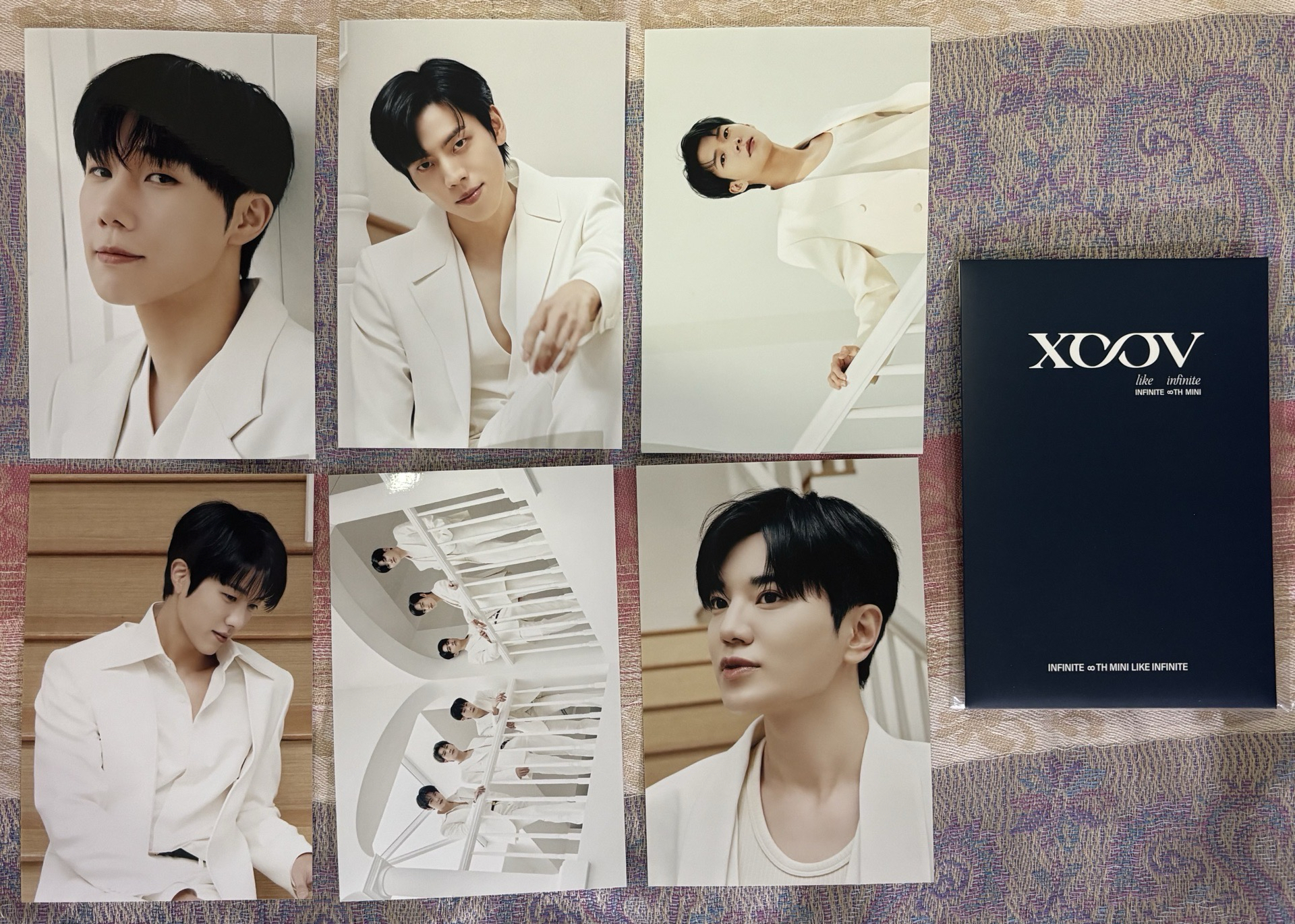 INFINITE 迷八快閃店 set1照片組（白衣款 缺洙）