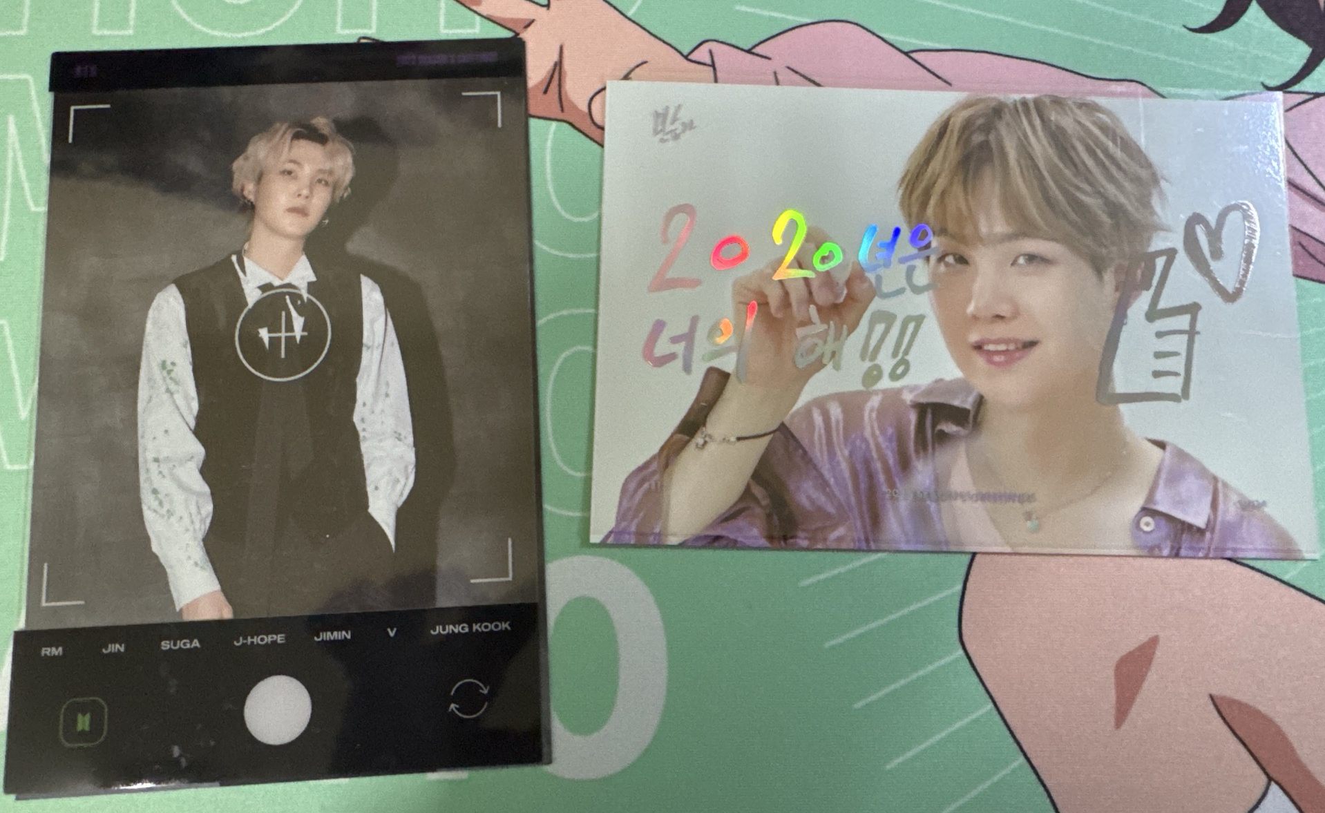 BTS 2022年曆組隨機磁鐵 明信片