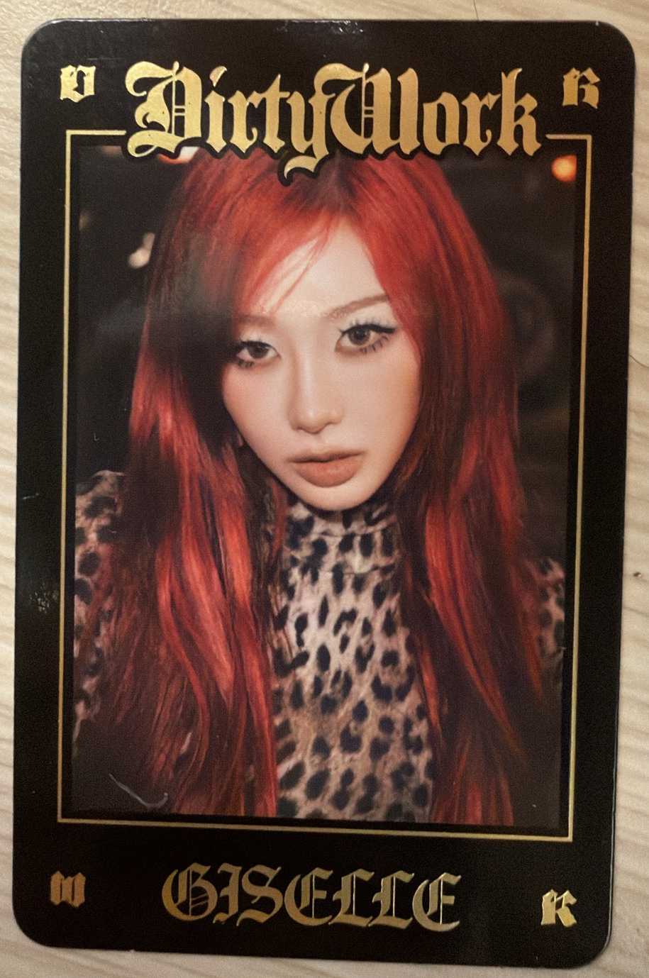 aespa dirtywork 快閃卡包B版吉