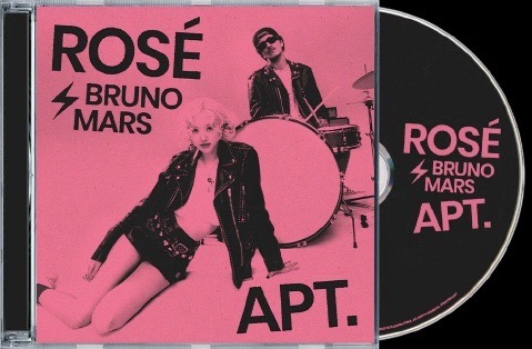ROSÉ&Bruno Mars美國官網版單曲CD（黑色版）