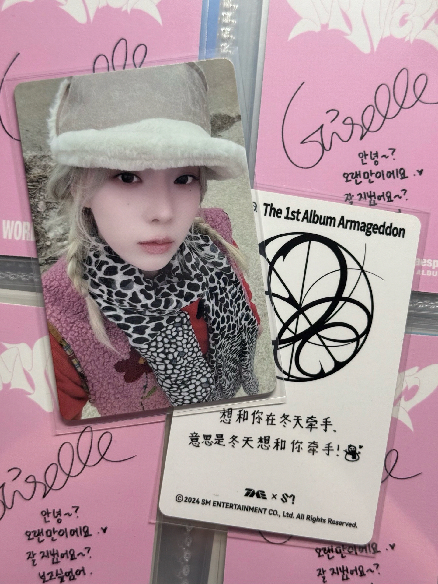 aespa Winter 中文卡背 三星冬