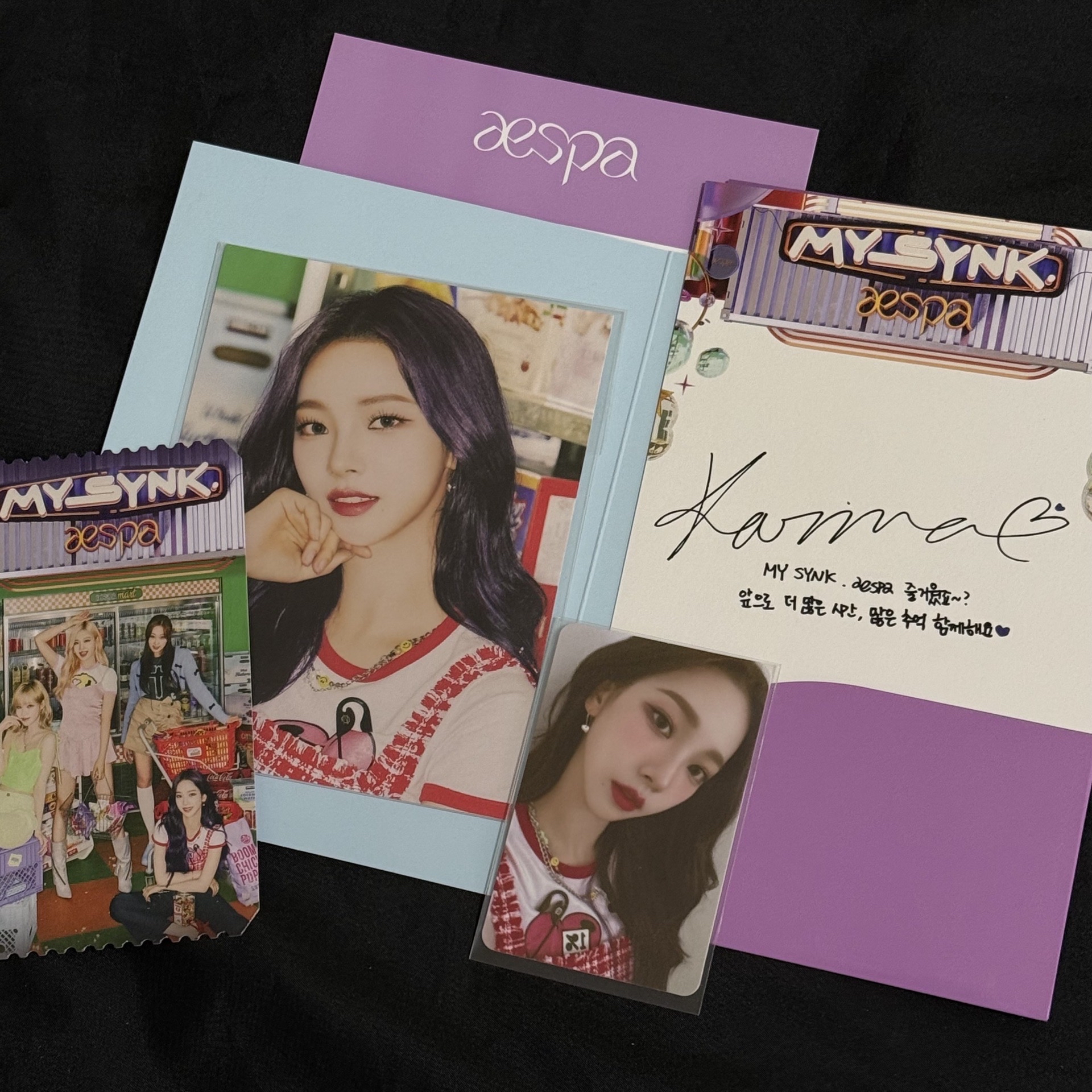 aespa My Synk KARINA AR票卡組