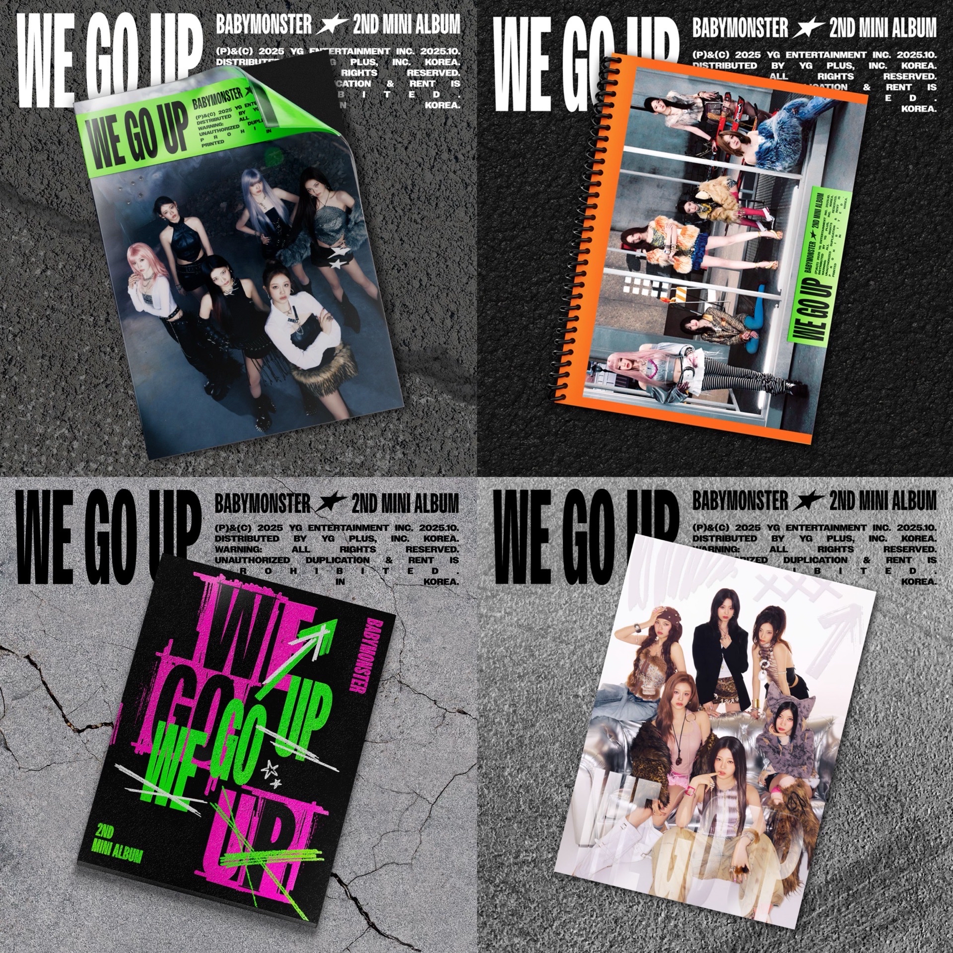 現貨BABYMONSTER｜WE GO UP｜WE ver./Go ver./UP ver./POSTCARD ver.
