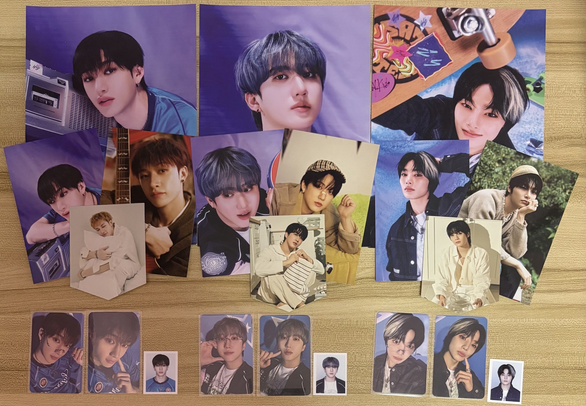 Stray kids 方燦 徐彰彬 梁精寅 2025年曆 年曆卡 證件照 4期會員禮 明信片 