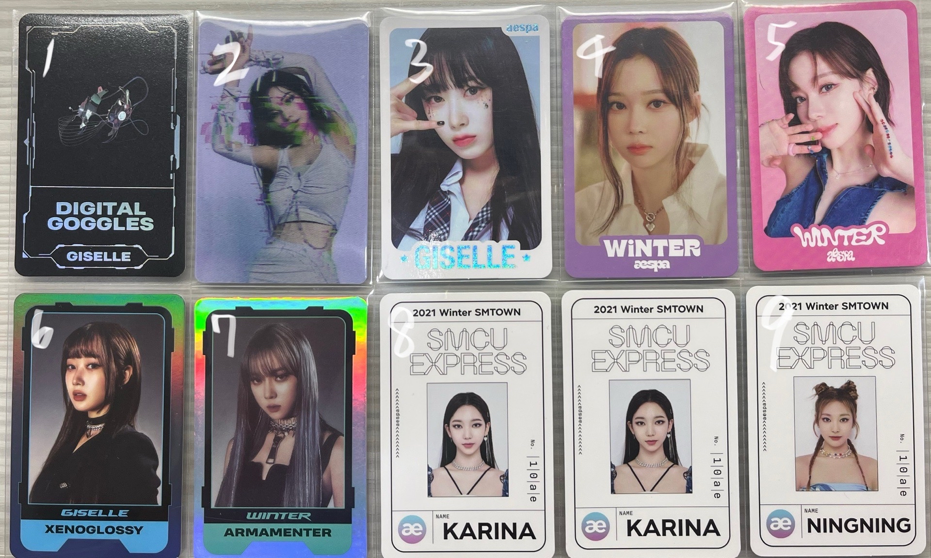 aespa 小紙片 送物