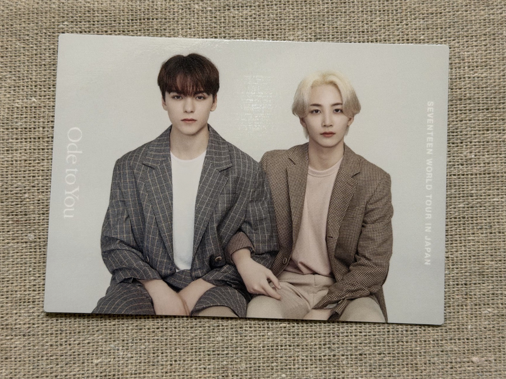 SEVENTEEN 淨漢 Vernon ode to you 日巡 雙人卡