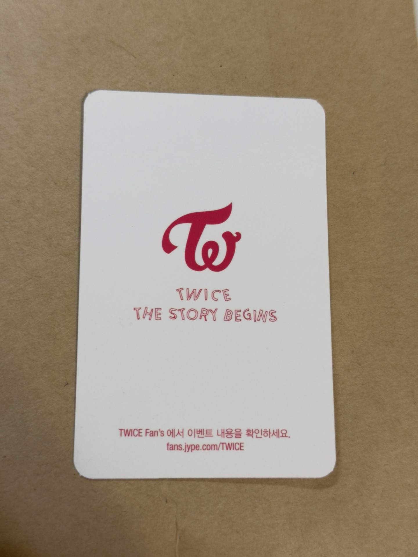 TWICE出道專卡