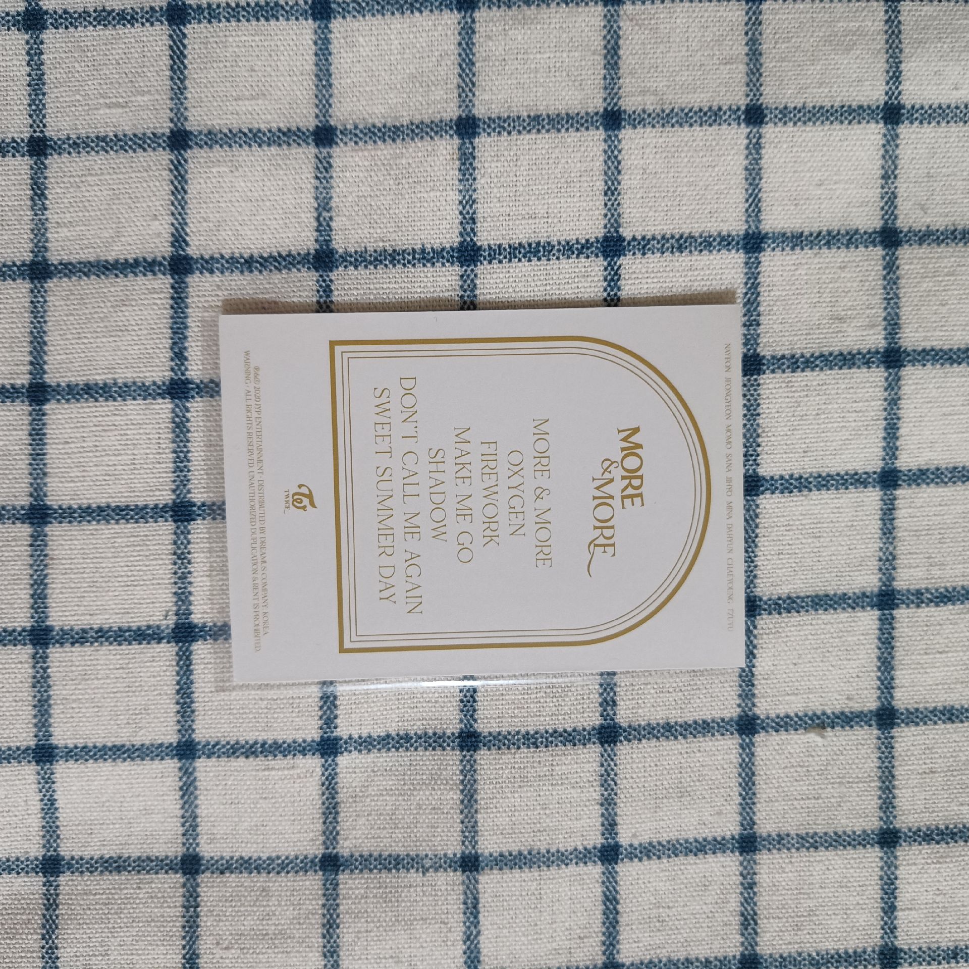 TWICE more&more團體閃卡