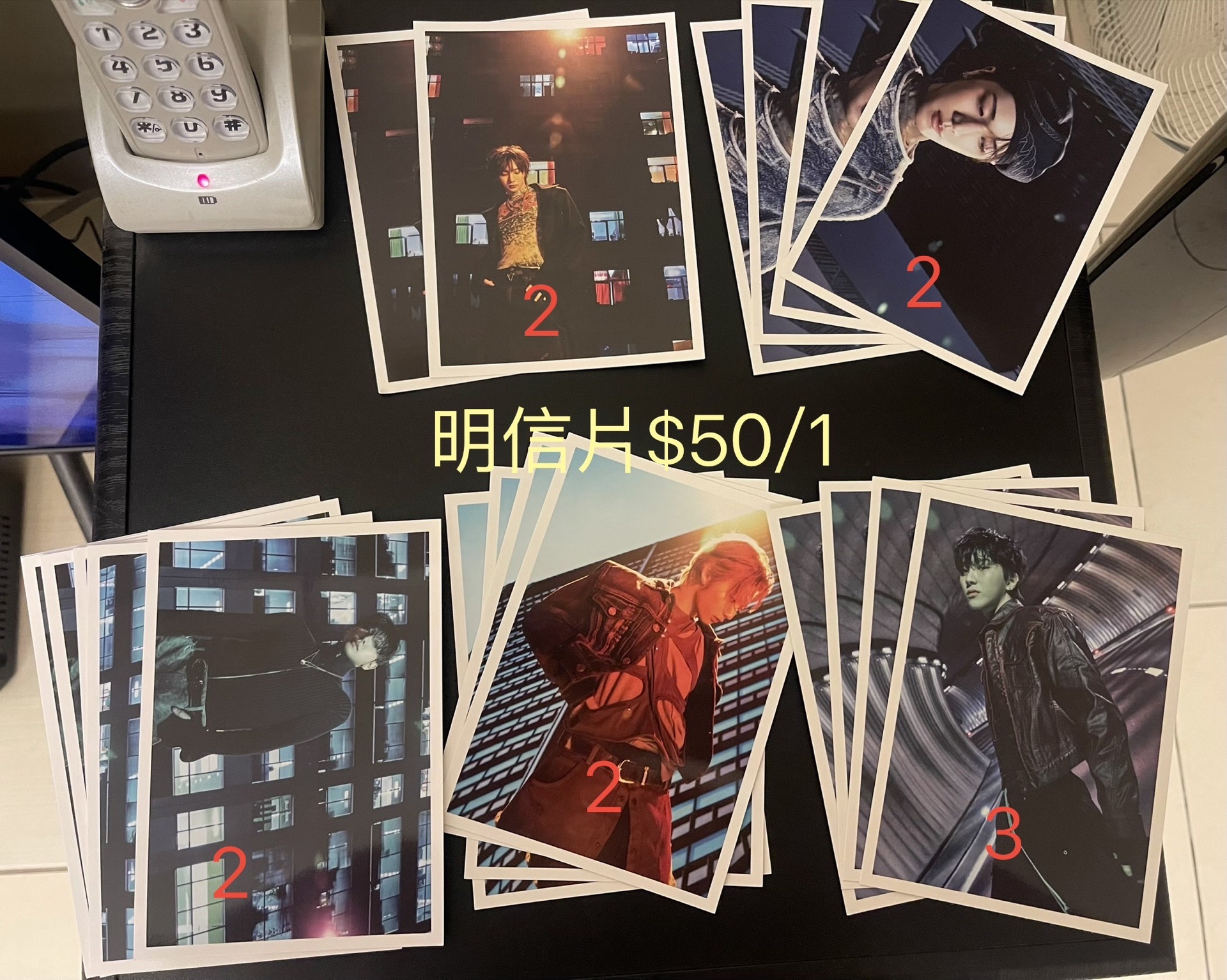 BOYNEXTDOOR 專輯、咖啡廳明信片 九宮格貼紙
