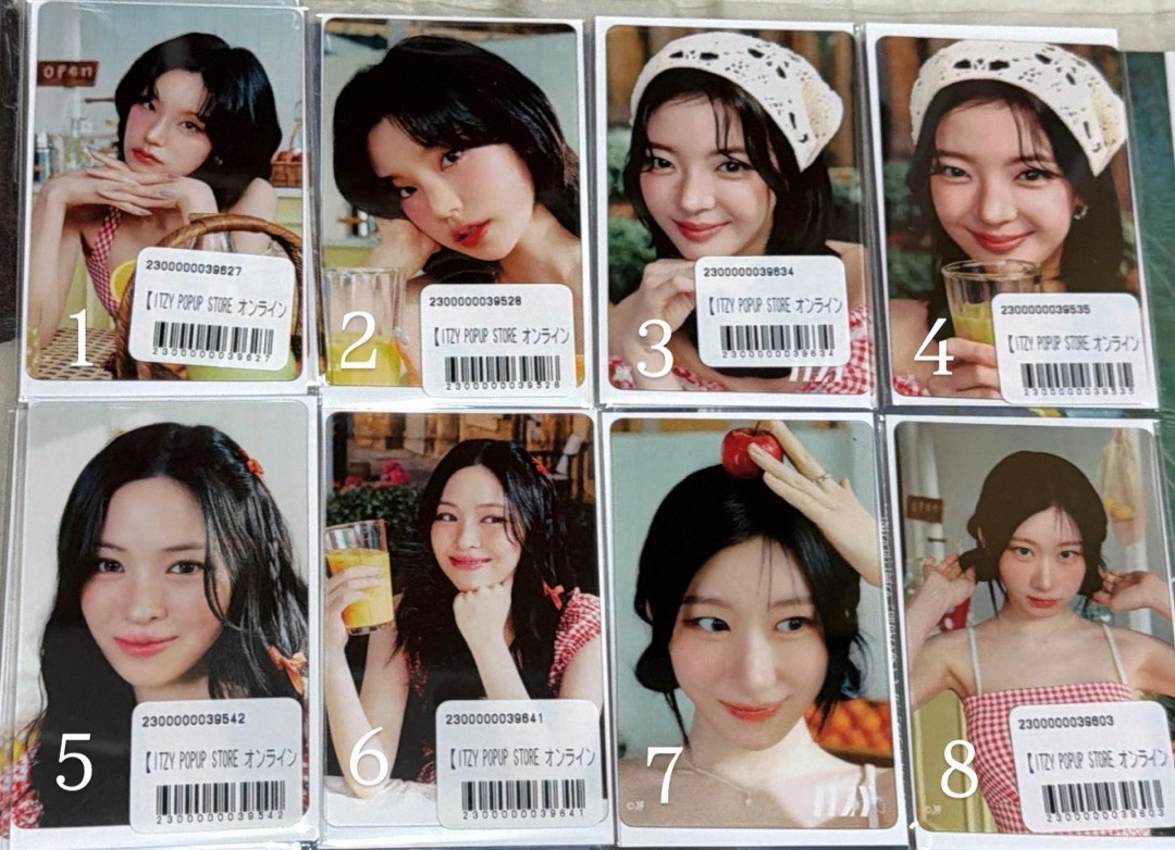 ITZY 夏日ㄧ番賞（禮志 Lia 留真 彩領 有娜）