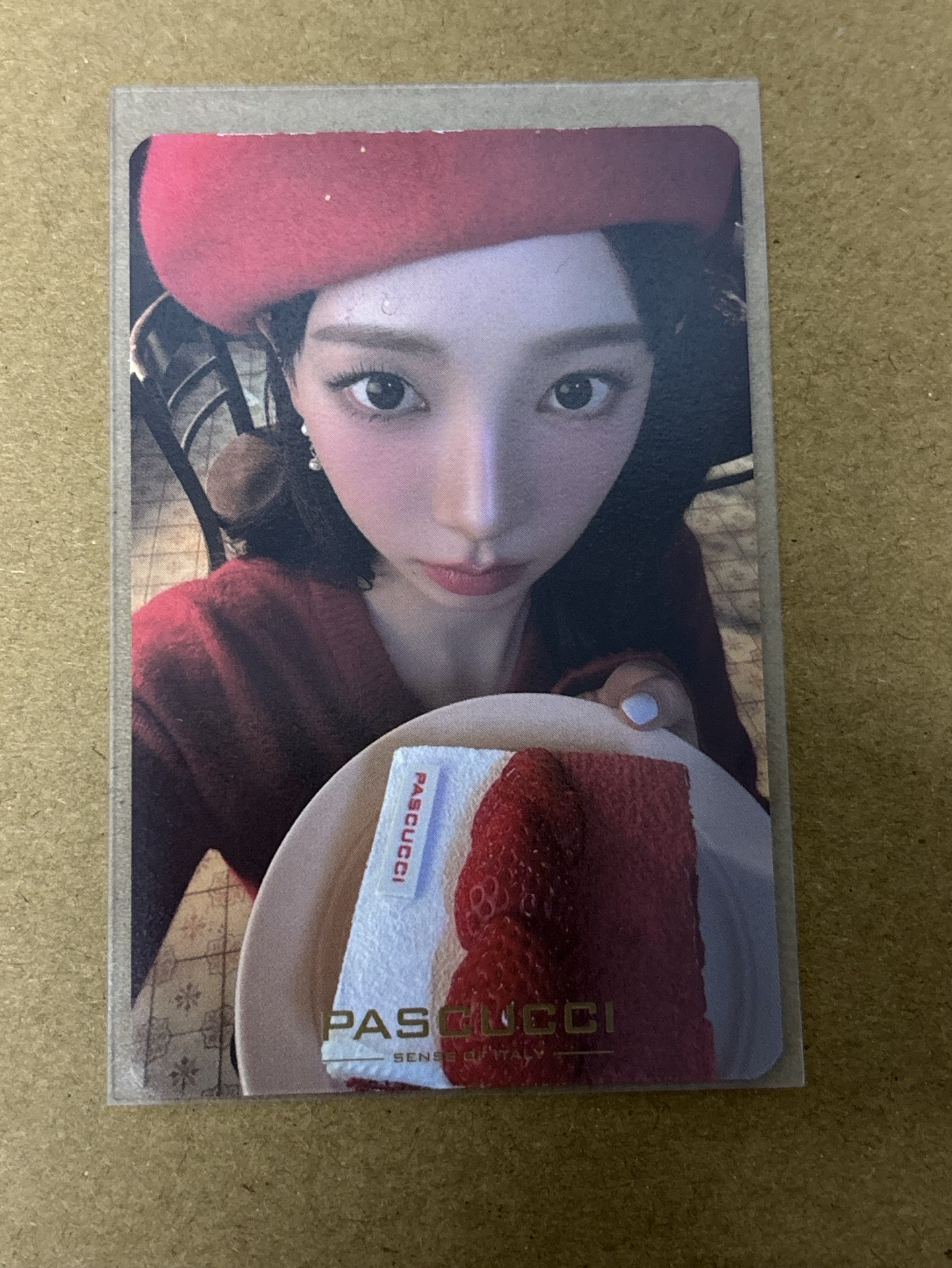 （瑕）aespa Karina 柚子 代言卡 柚 pascucci帕斯庫奇咖啡