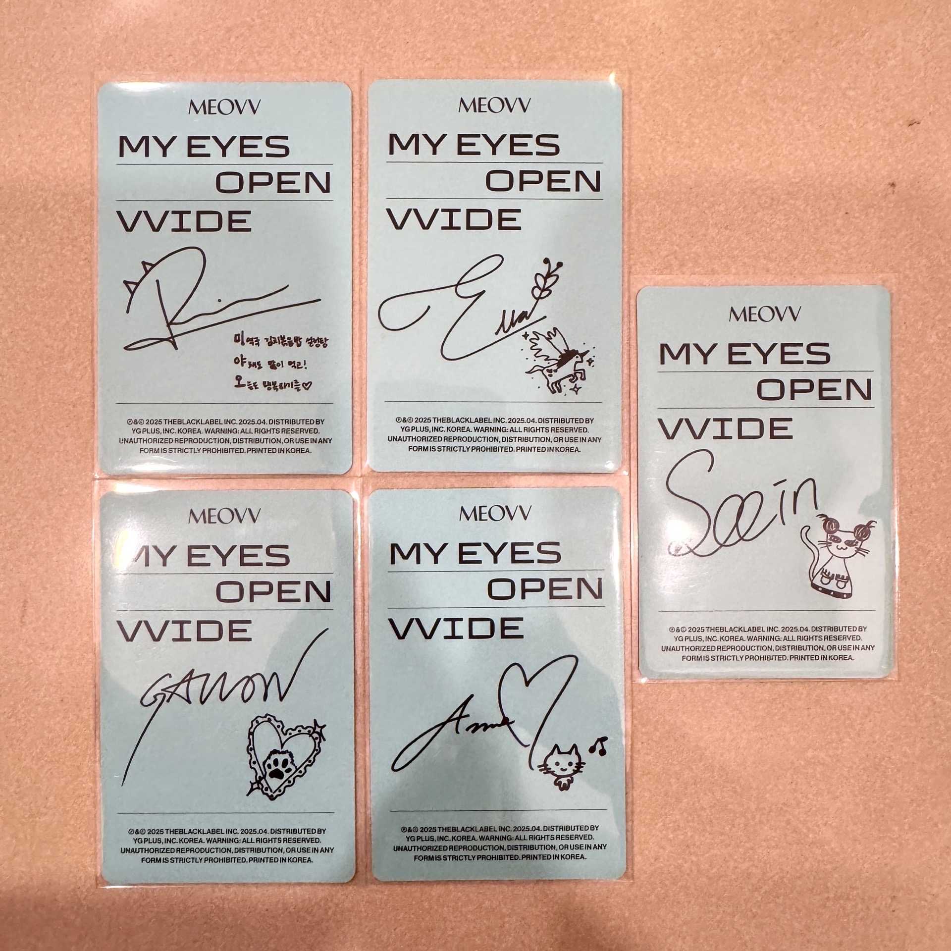 Meovv專卡*5不拆售