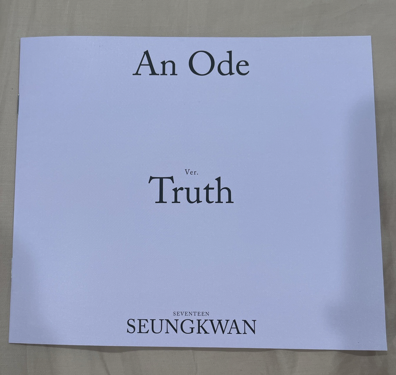 An Ode Truth 寛個人寫真
