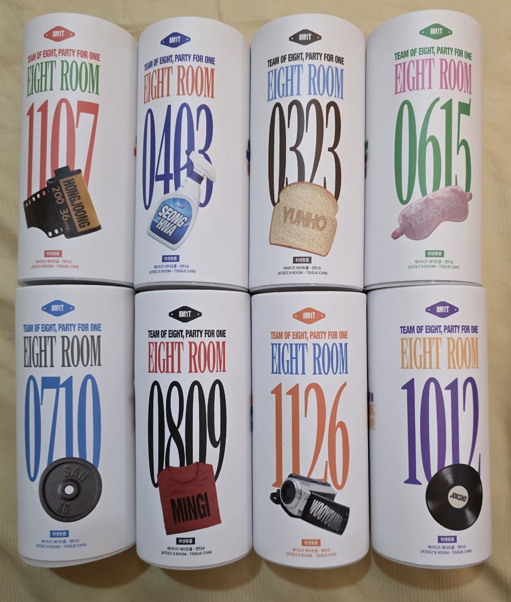 ATEEZ 8 ROOM 七周年快閃店 衛生紙捲筒 拆售 現貨